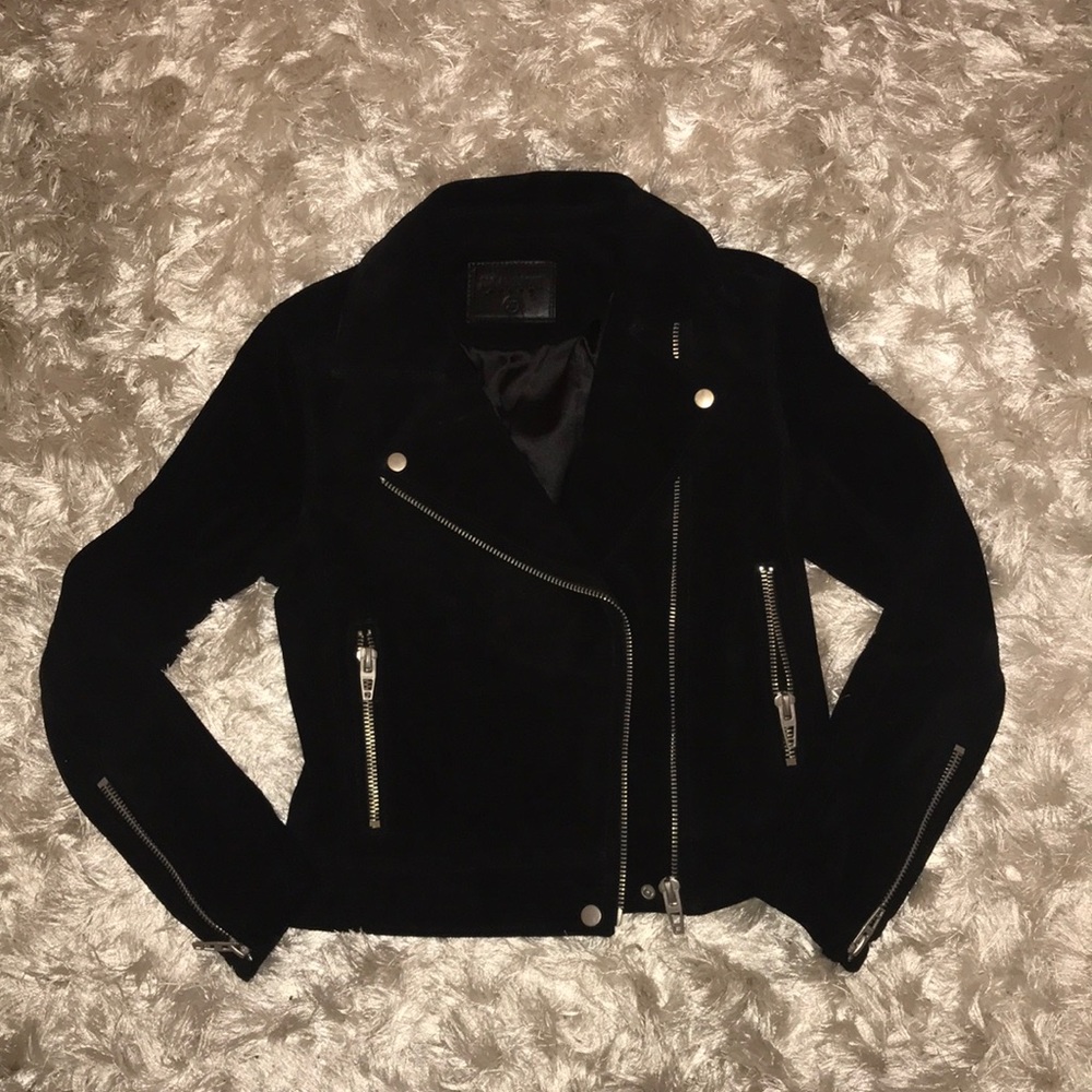 suede moto jacket